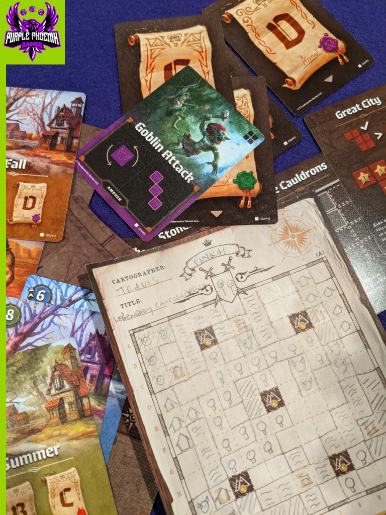 Thunderworks Games - Cartographers: A Roll Player Tale | Award-Winning Game  of Fantasy Map Drawing | Strategy Board Game | Flip and Write | Family